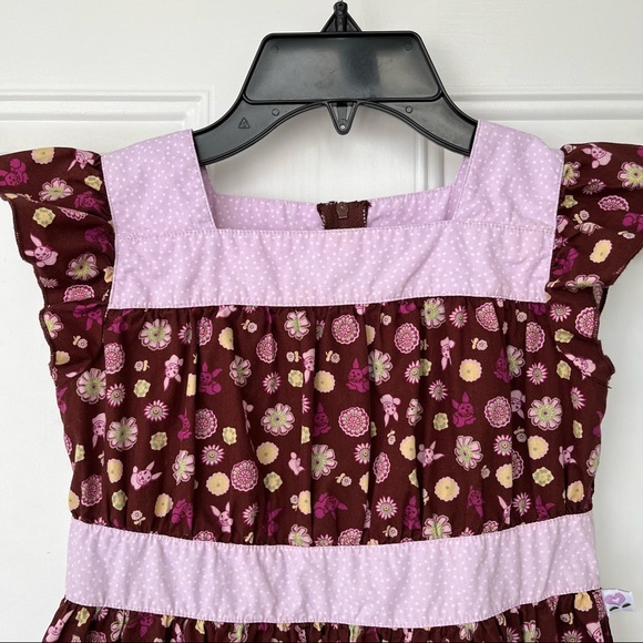 •American Girl• RETIRED Bitty Baby Floral/Bunny Pattern Dress - Size 7 - Picture 3 of 9